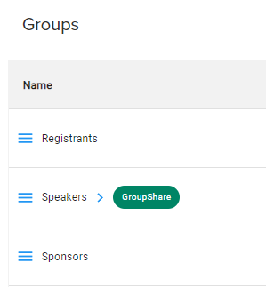 GroupShare button